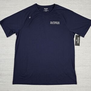 Rhone Reign Short Sleeve T-shirt Mens XL Navy UPF50+ Slim Fit Performance Logo